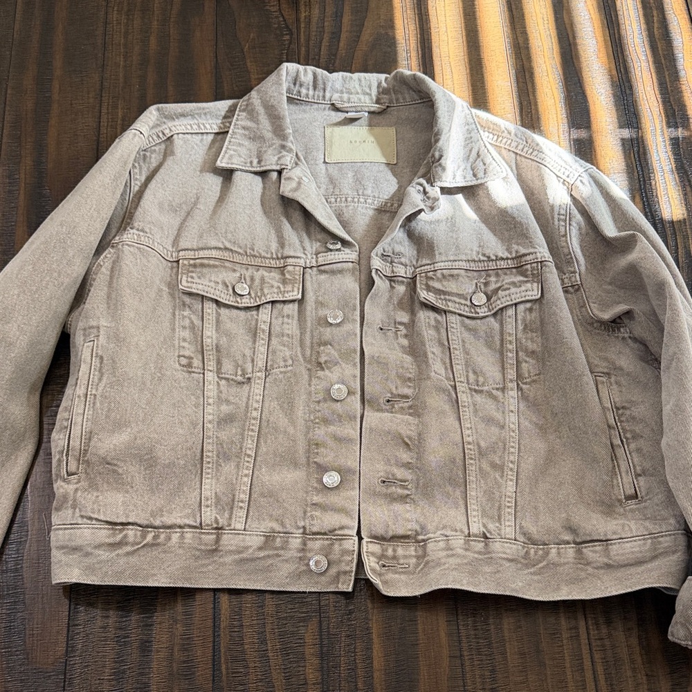 Women's Beige Denim Jacket